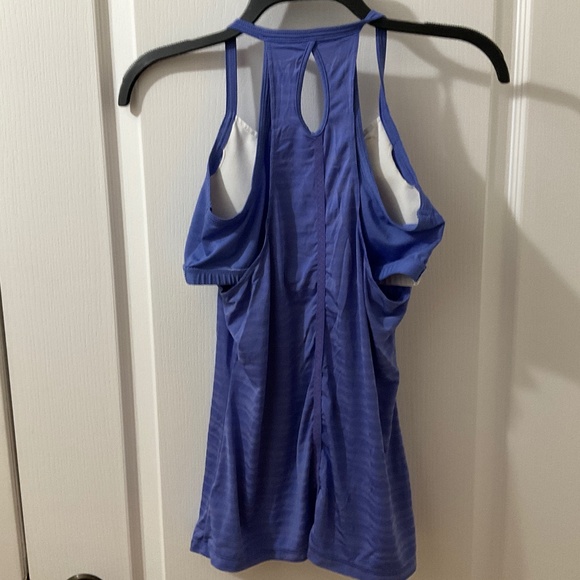 Athleta exercise tank with built in shelf bra size small, bluish purple - Picture 2 of 4